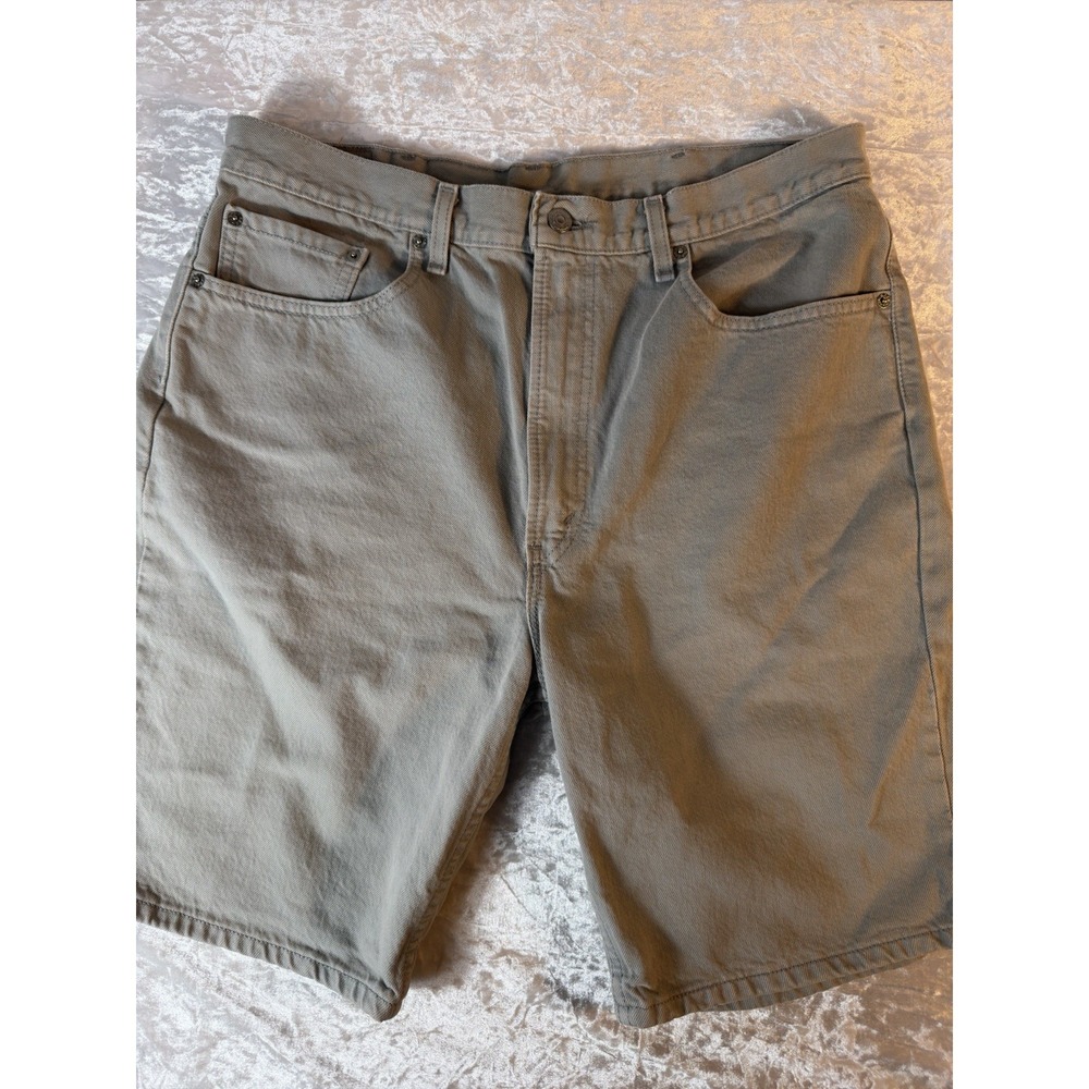 Vintage Levi's 505 Denim Shorts Mens 34 Gray Made USA Regular Fit Cotton